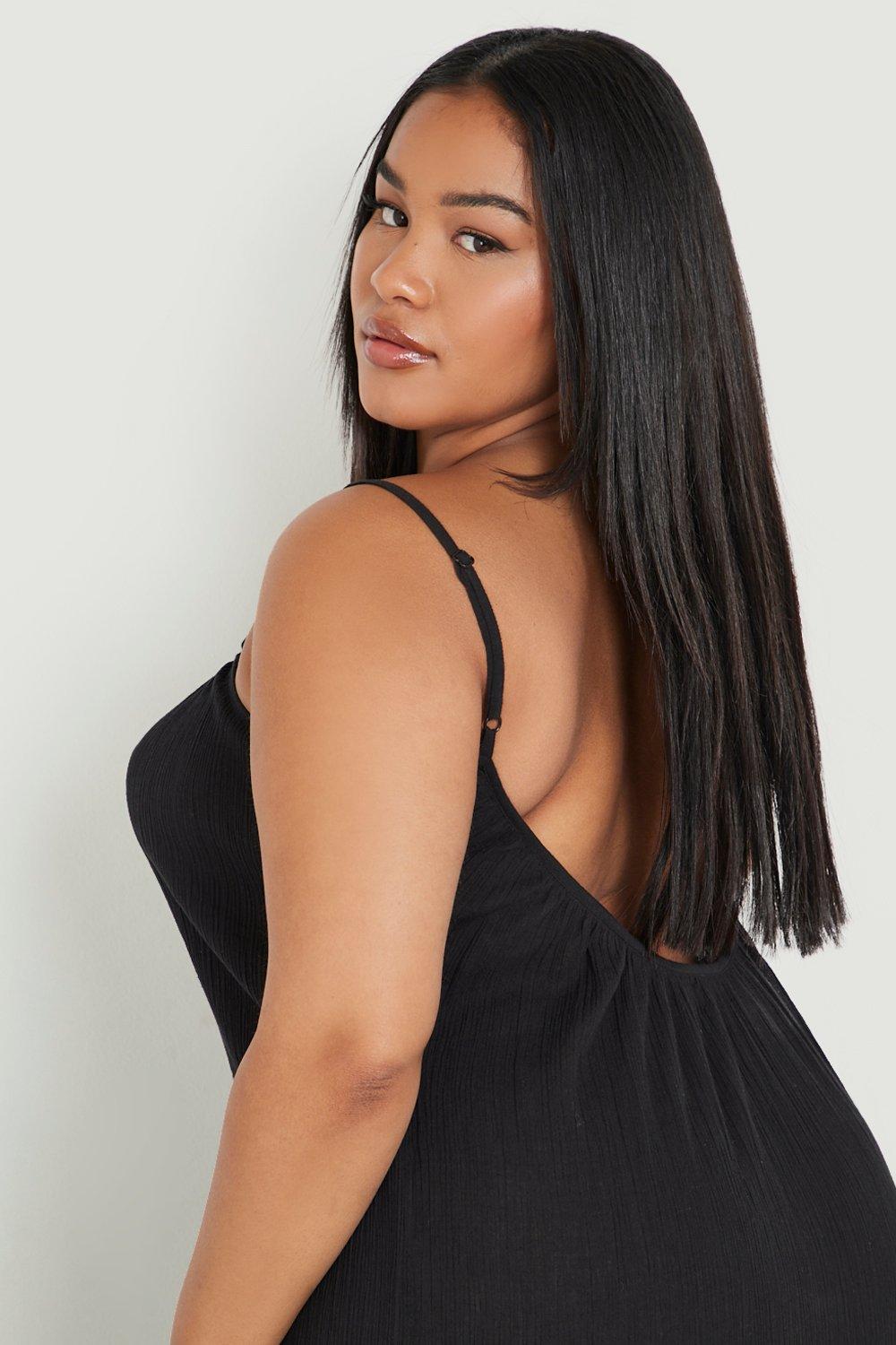 Scoop Back Maxi Dress - Black