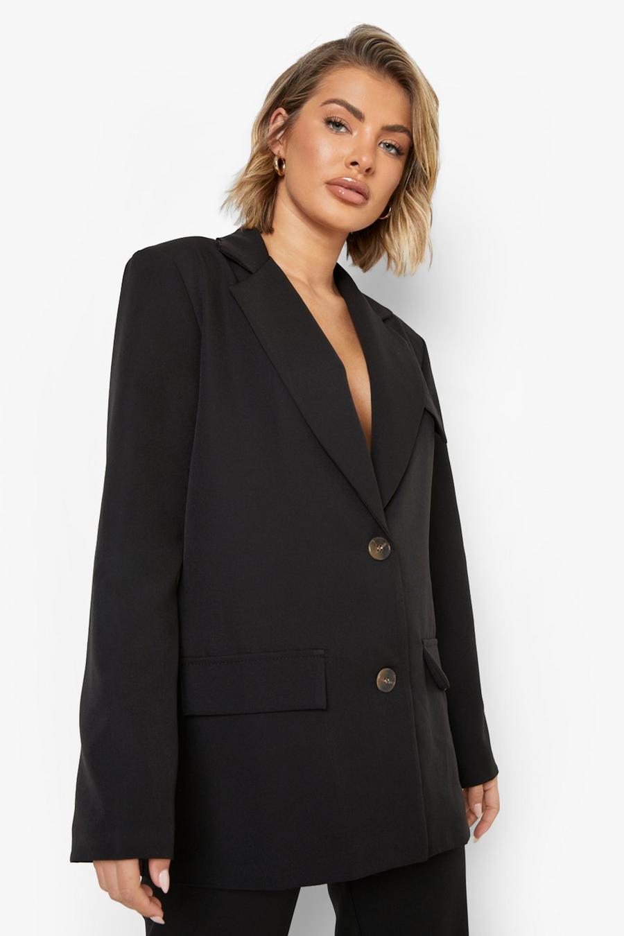 Pocket Detail Relaxed Fit Blazer | boohoo