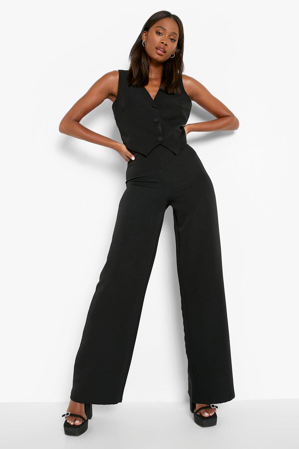 Tie Waist Detail Wide Leg Pants | boohoo USA