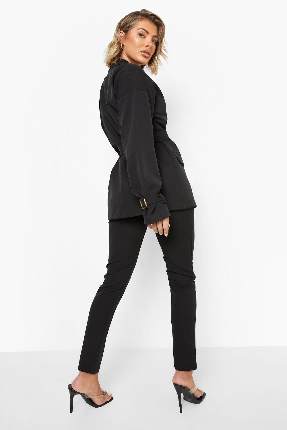 Ultra High Waisted Tailored Skinny Trousers