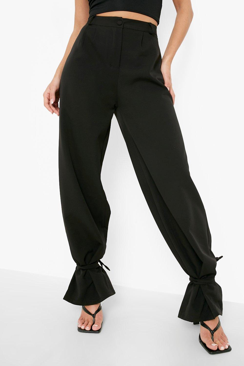 Tie Ankle Tailored Trousers