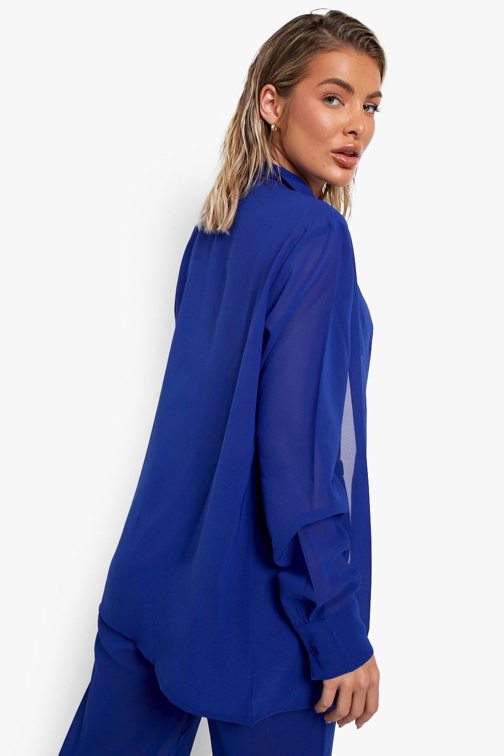 cobalt blue shirt womens