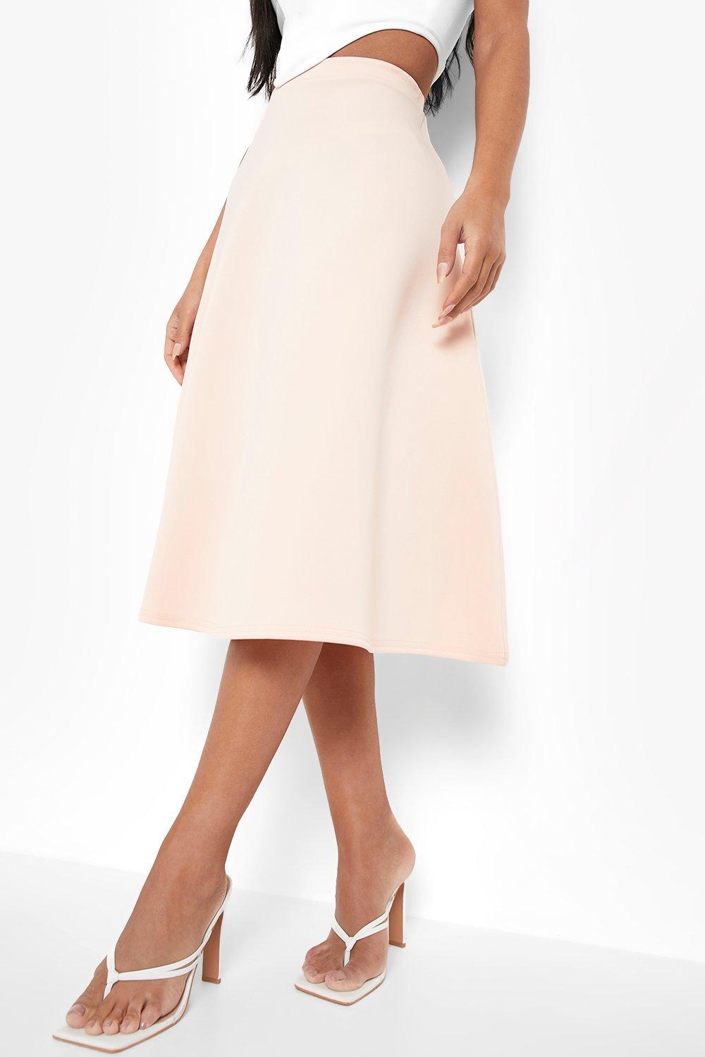 Scuba Midi Skater Skirt