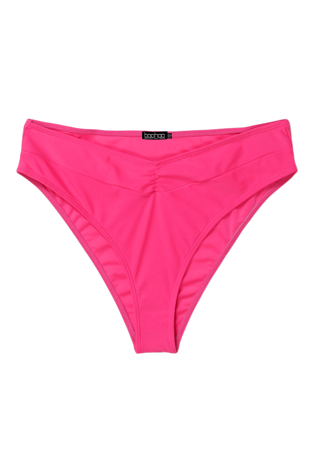 Neon Ruched V Front Bikini Brief