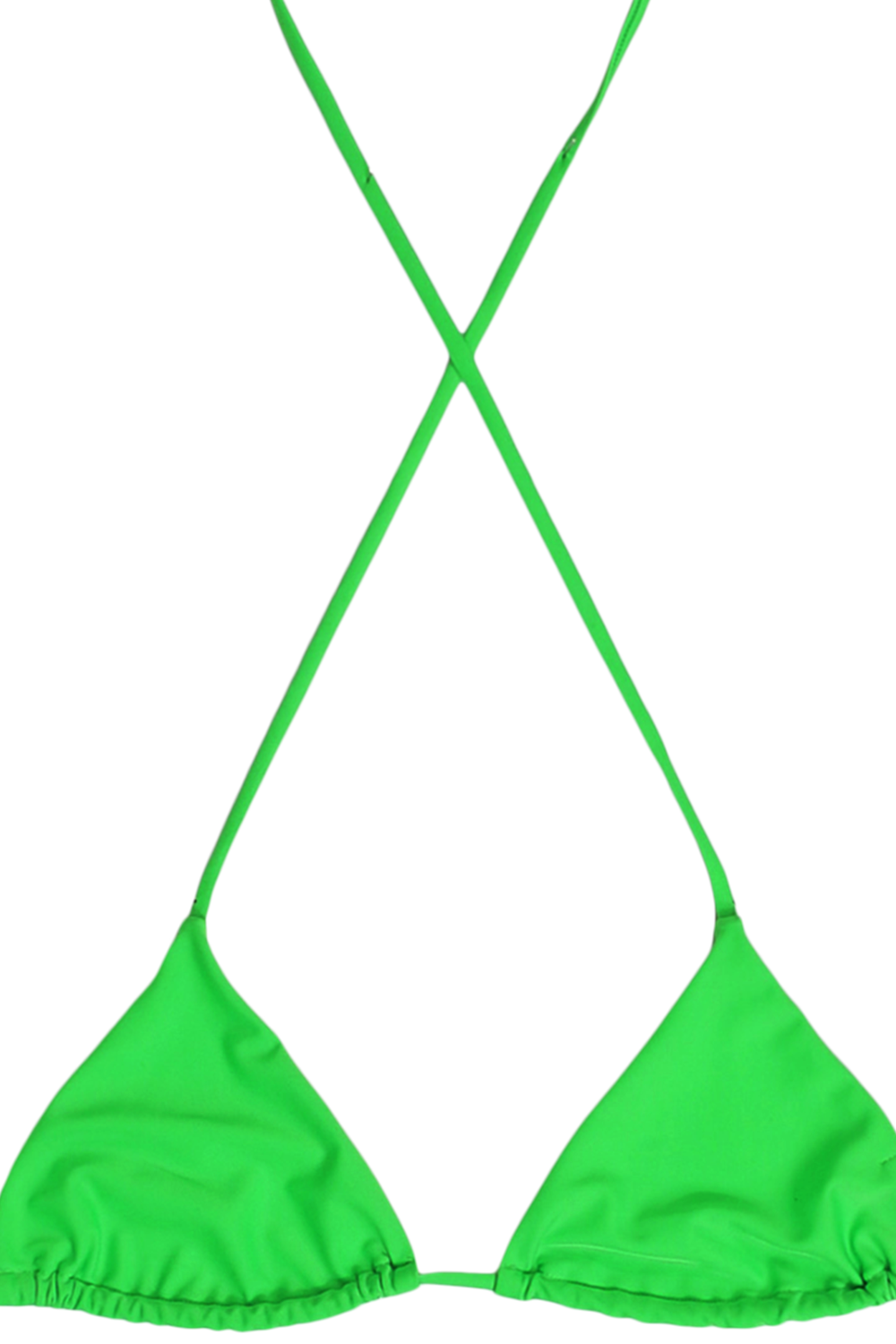 Neon green cheap triangle bikini top