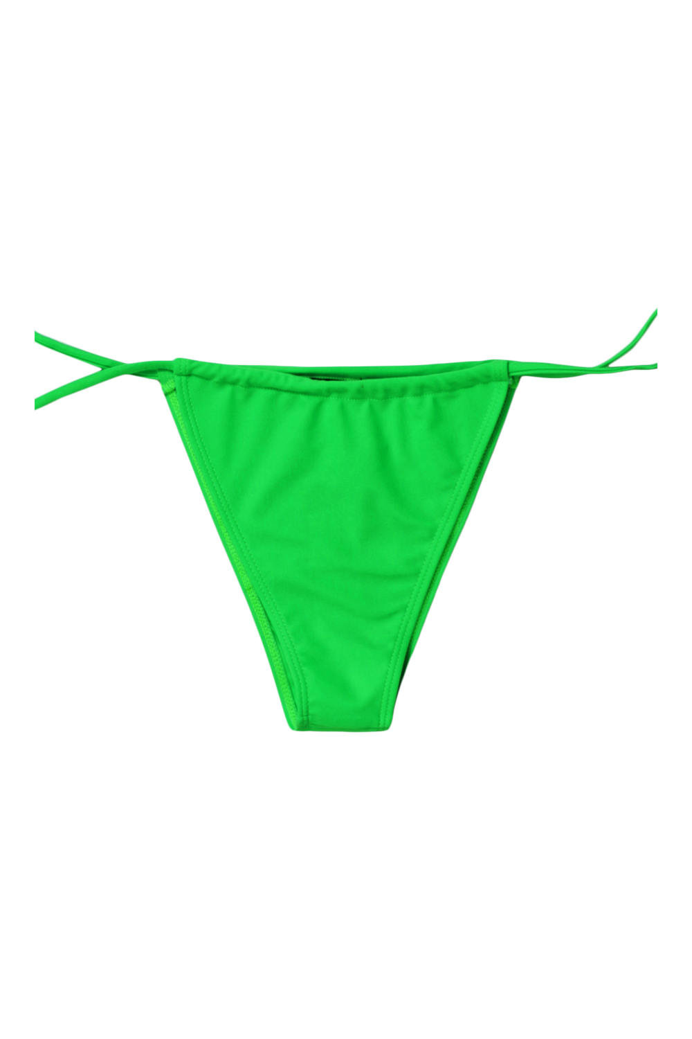 Neon Ruched High Waisted Thong Bikini Brief