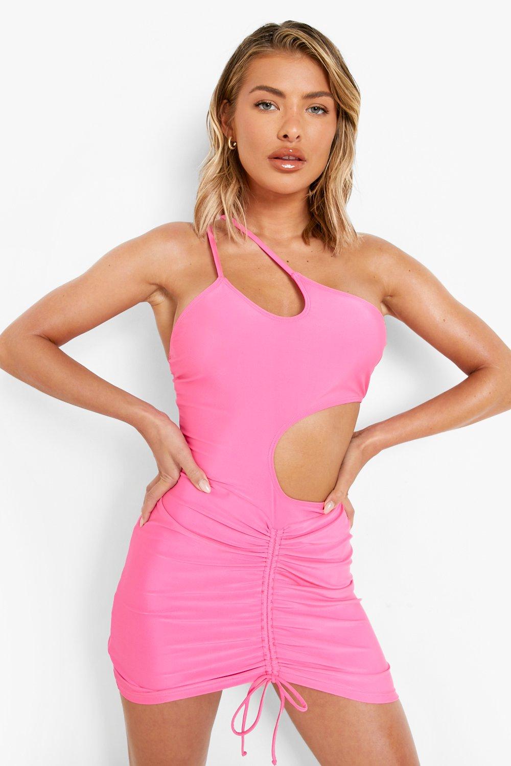 Cut out sale neon dress