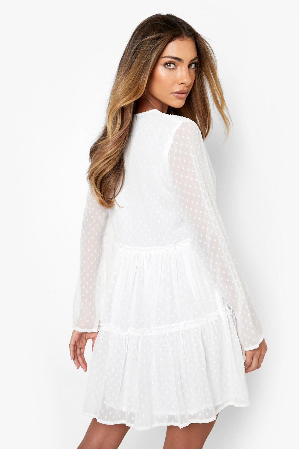 cream smock dresses