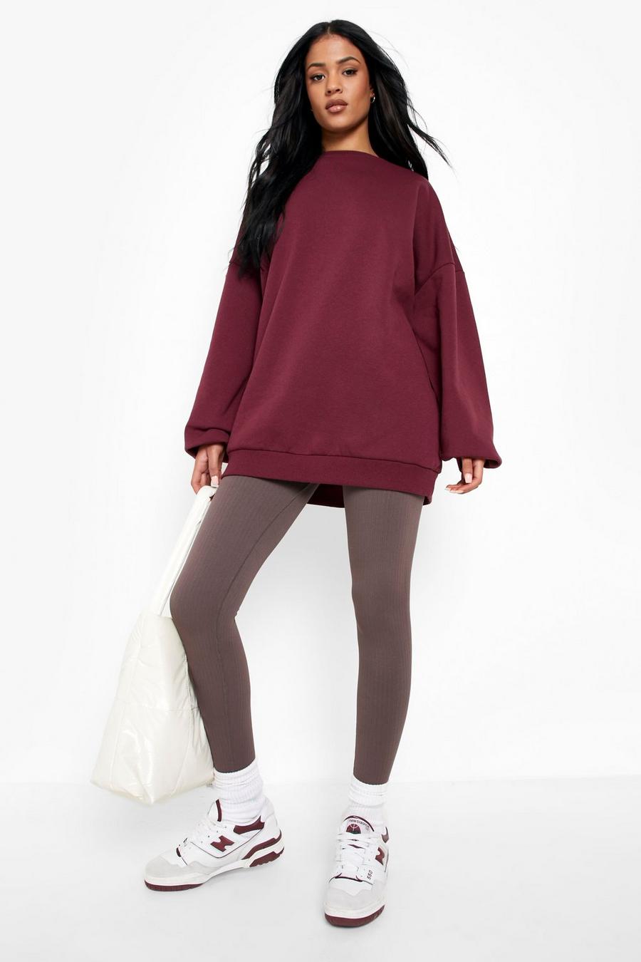 Purple Tall Recycled Super Oversized Sweater