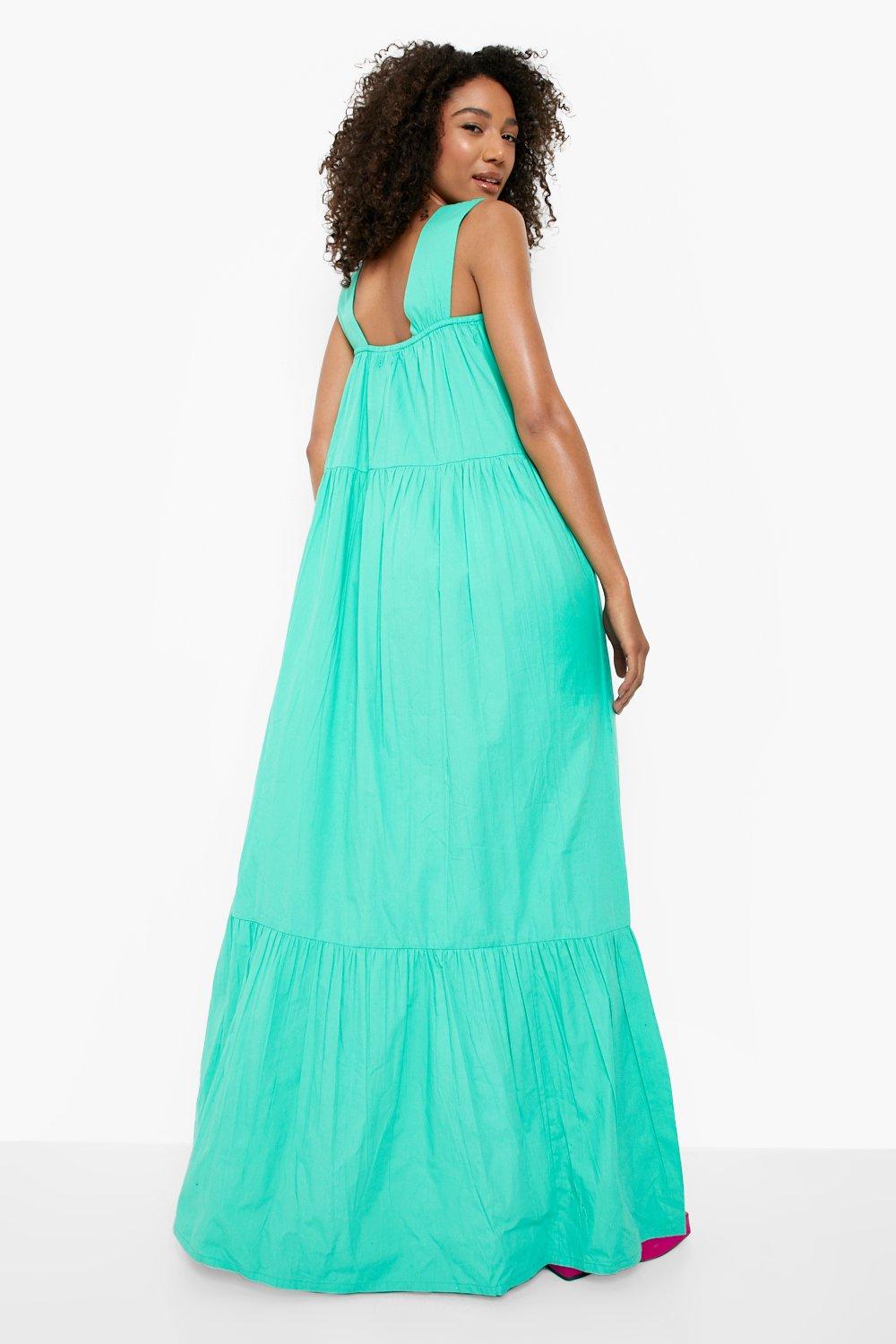 Tall Cotton Wide Strap Maxi Dress