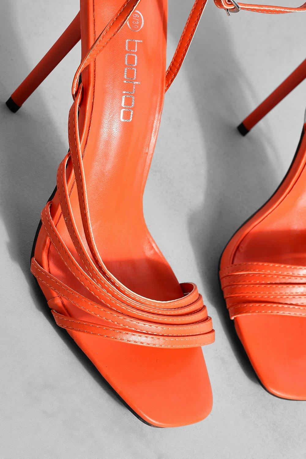 Boohoo on sale orange heels