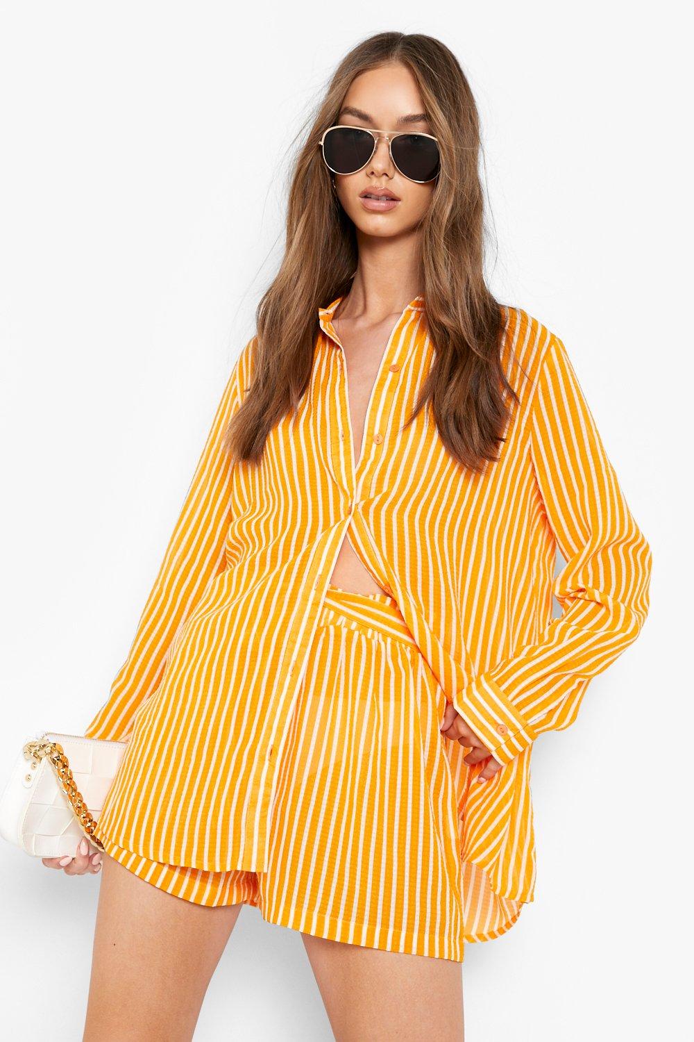 Chemise oversize rayée