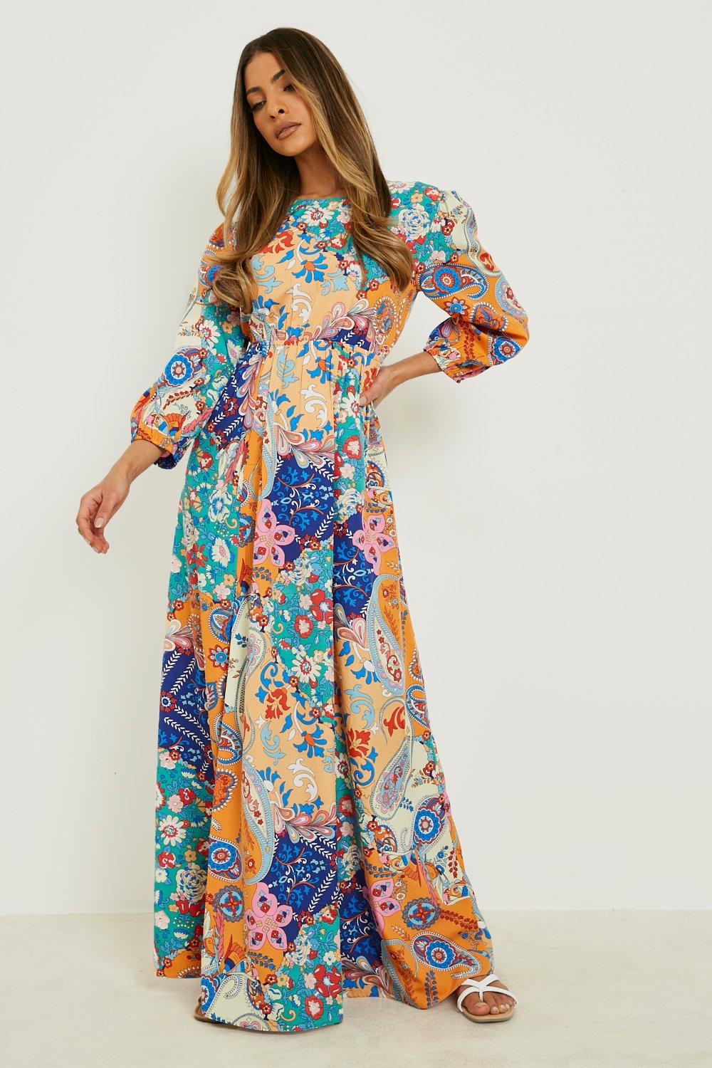 Long colorful maxi clearance dresses