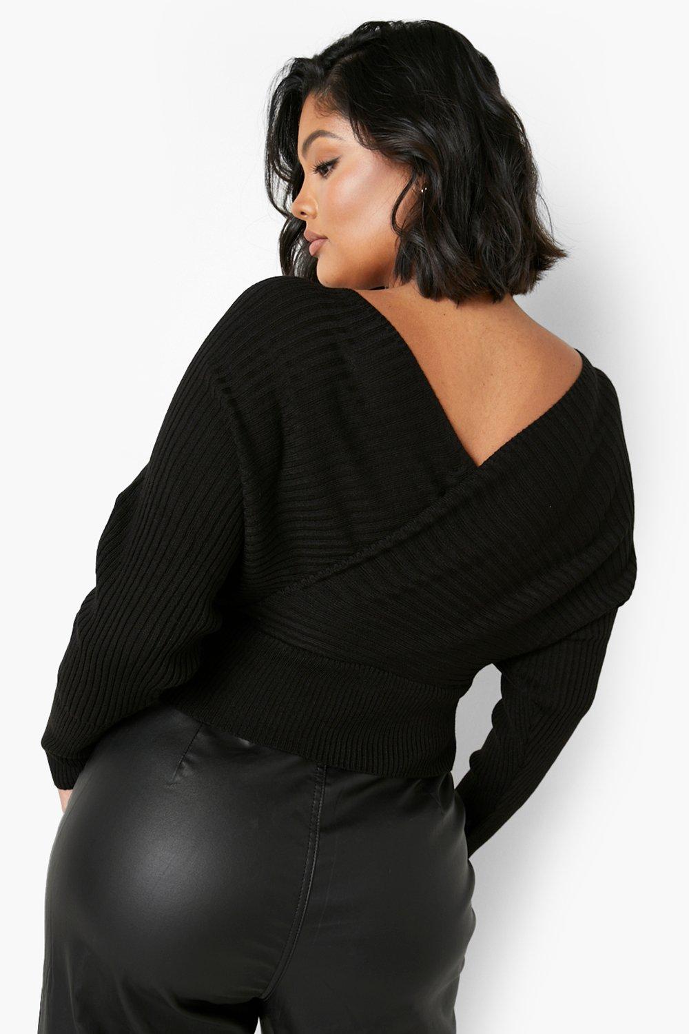 Plus size hotsell wrap sweater