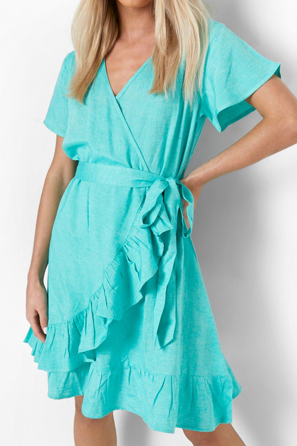 turquoise blue summer dress