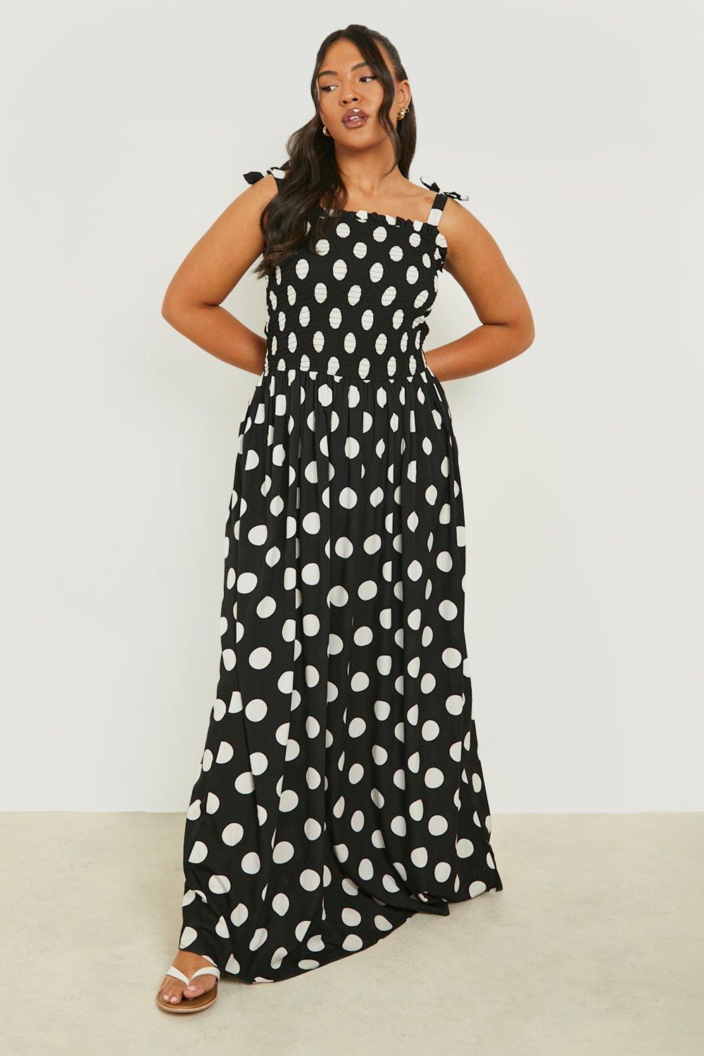 plus size shirred maxi dress