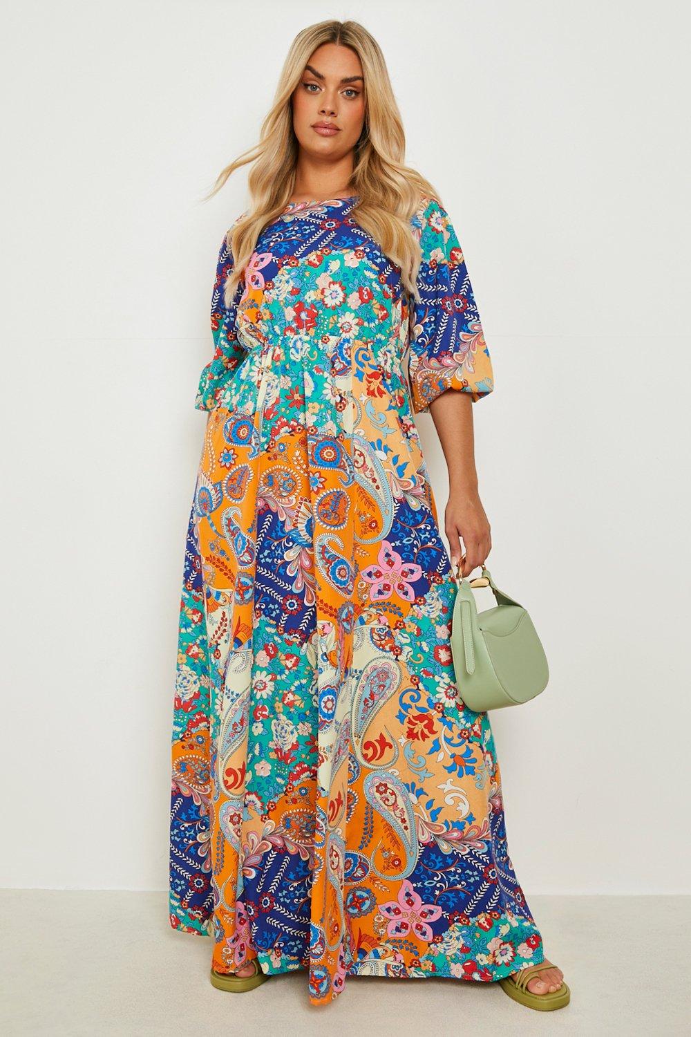 Boohoo maxi sale dresses plus size