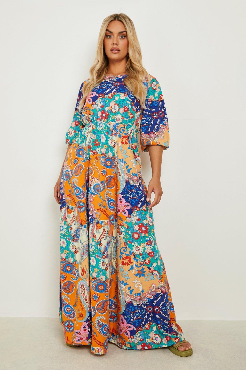 Boohoo robe 2025 longue grande taille