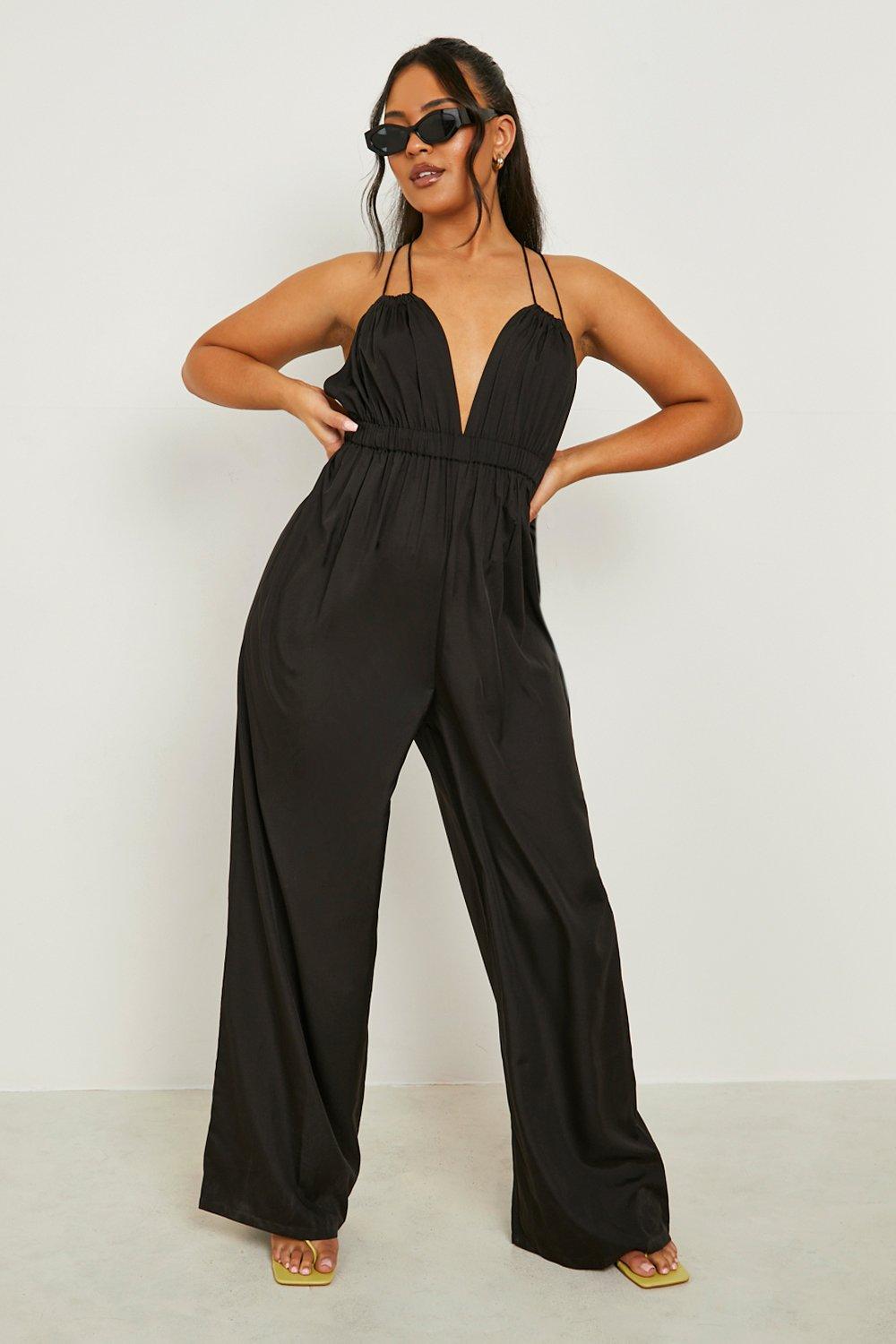 Ruffle wide leg jumpsuit online