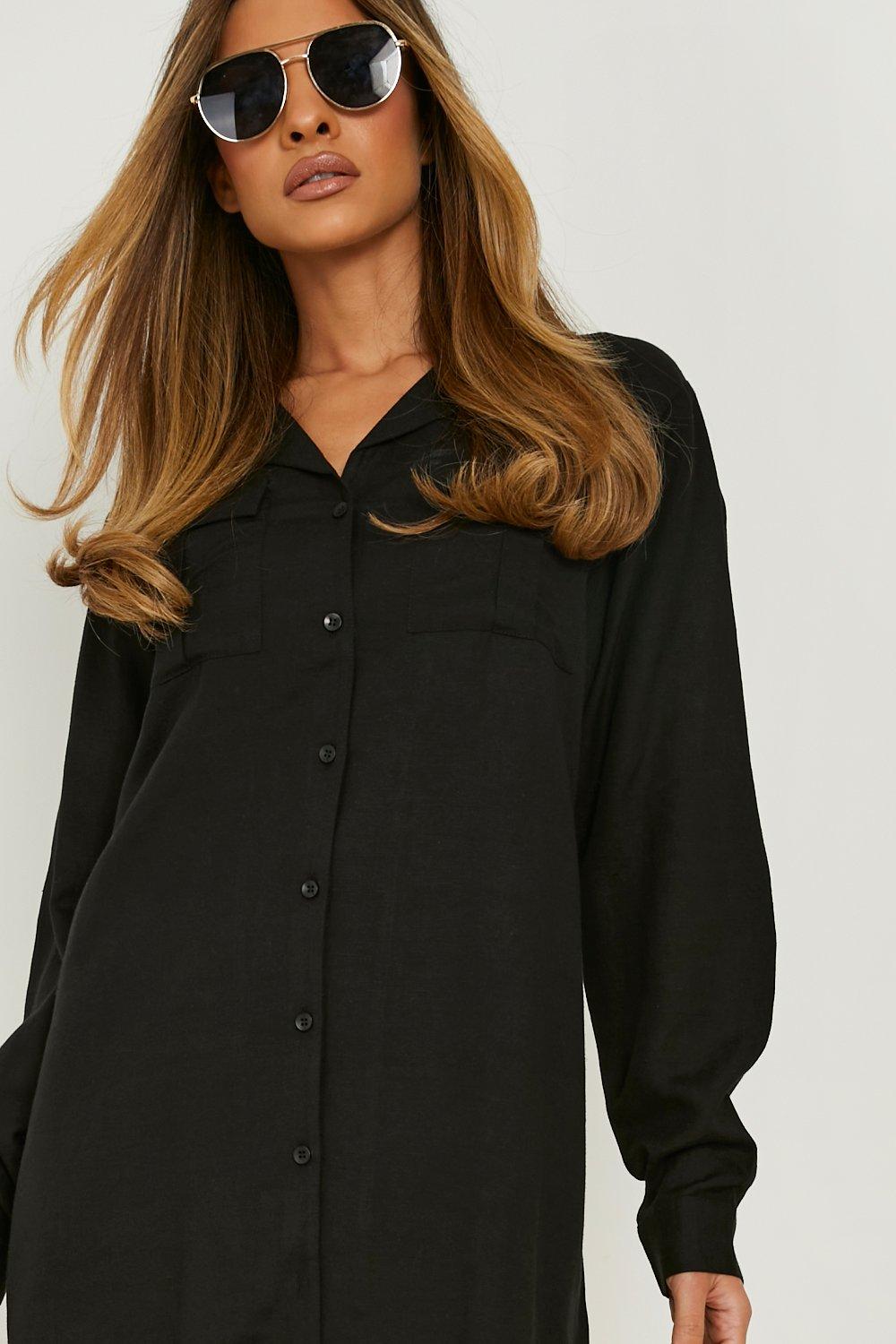 women's utility shirt dress