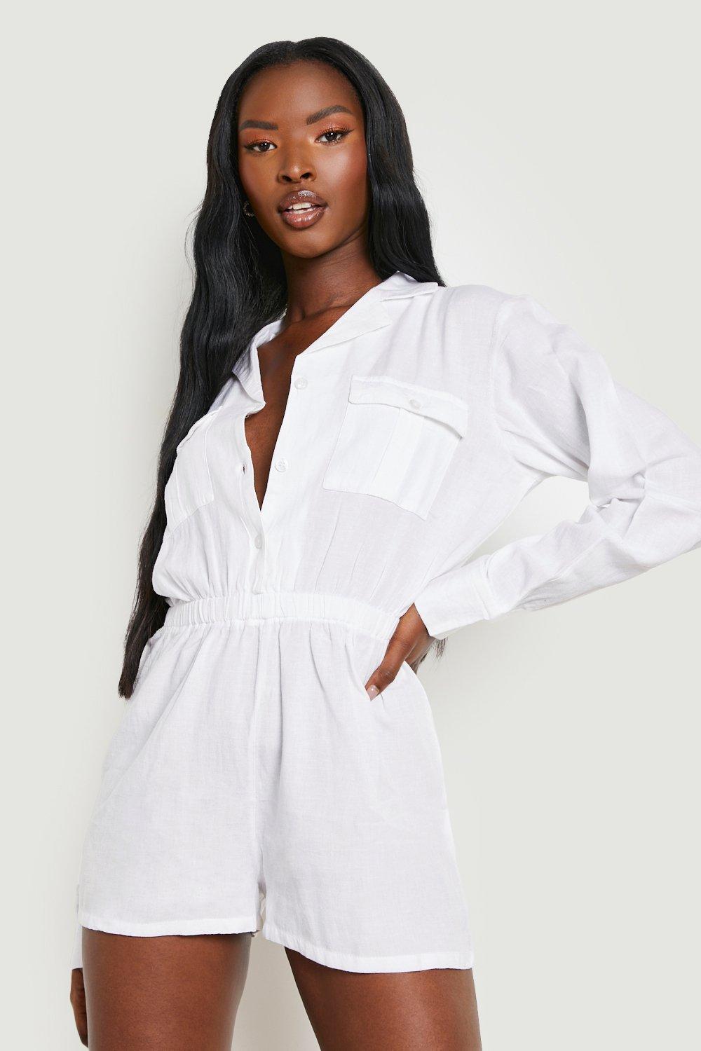 Playsuit linen hot sale