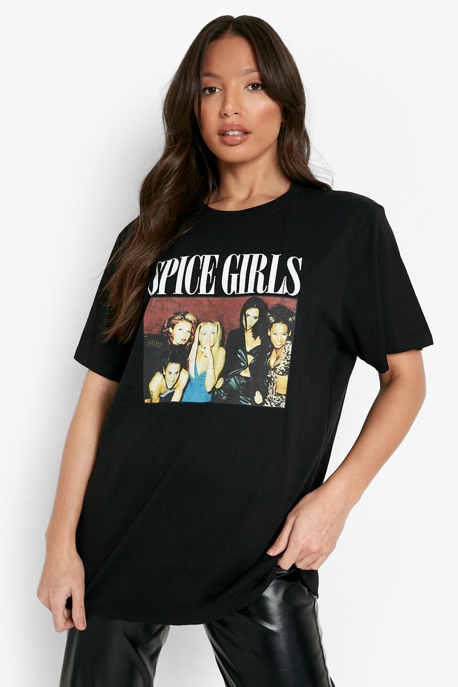 T-shirt Tall con stampa ufficiale delle Spice Girls, Nero black