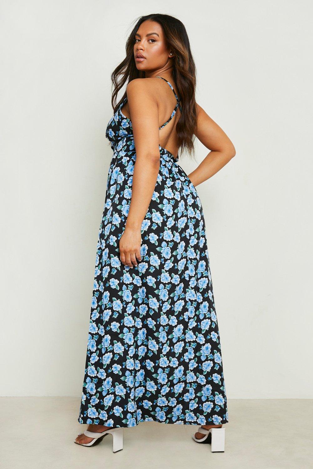 Plunge floral shop maxi dress