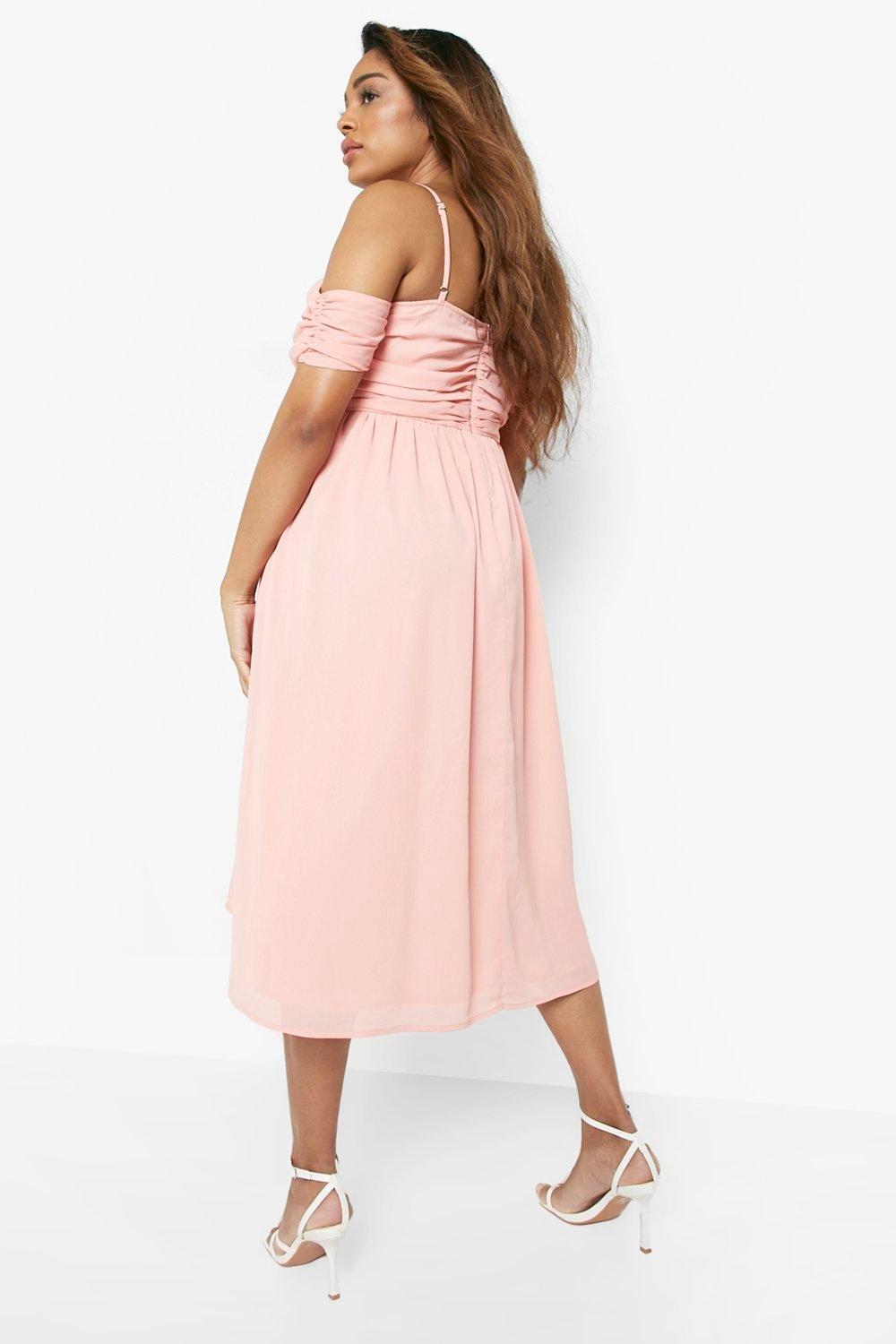 Maternity Occasion Pleated Floaty Midi Dress