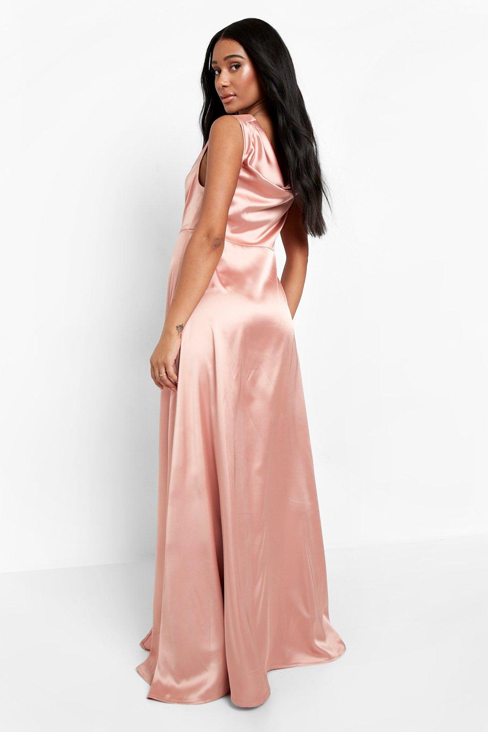 Gold and outlet pink maternity dress