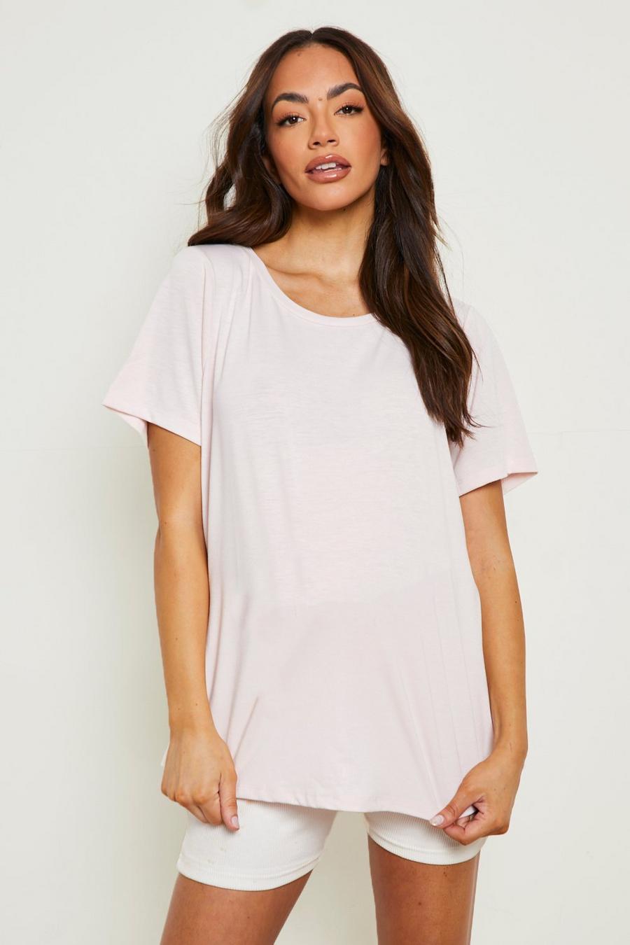 T-shirt Premaman oversize Basic, Blush image number 1