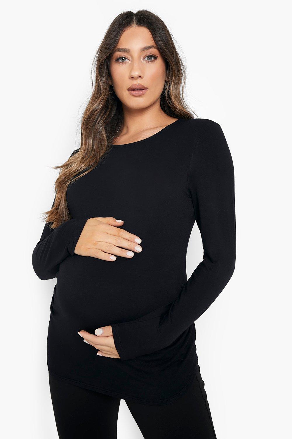 Maternity tops clearance boohoo