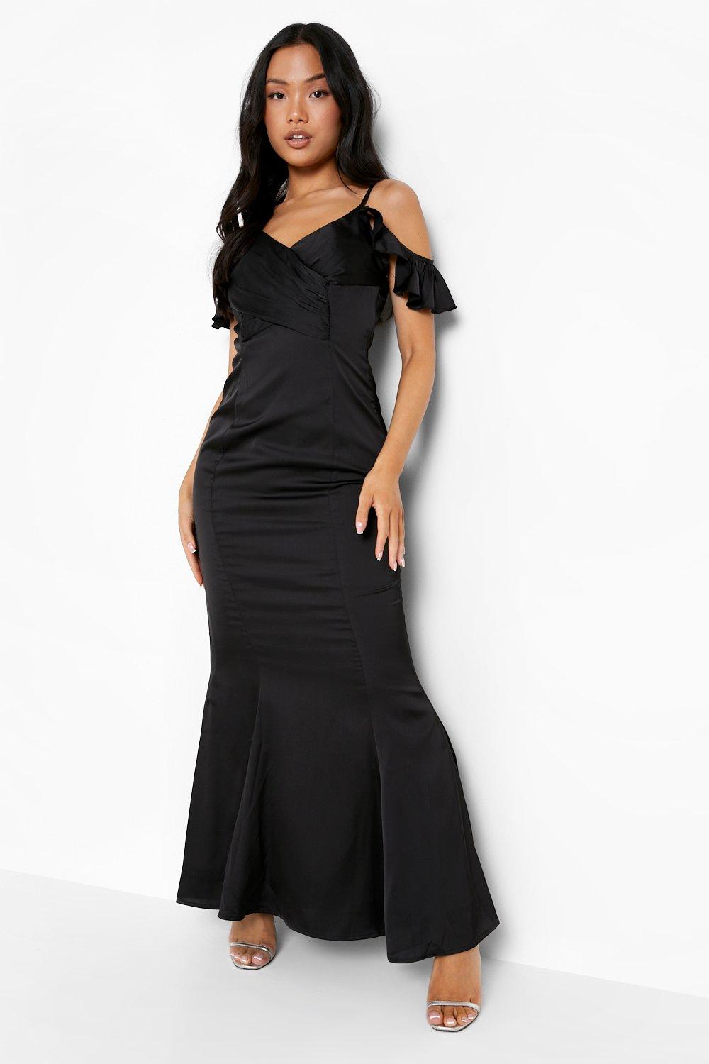 Cold shoulder shop dresses maxi