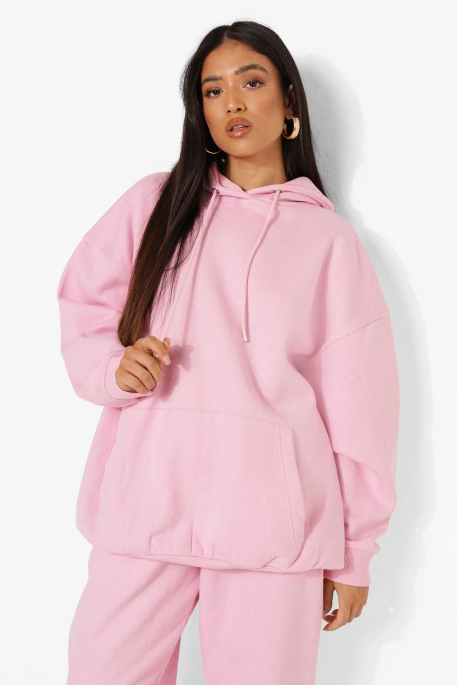 Petite recycelter Oversize Hoodie, Pale pink rose image number 1