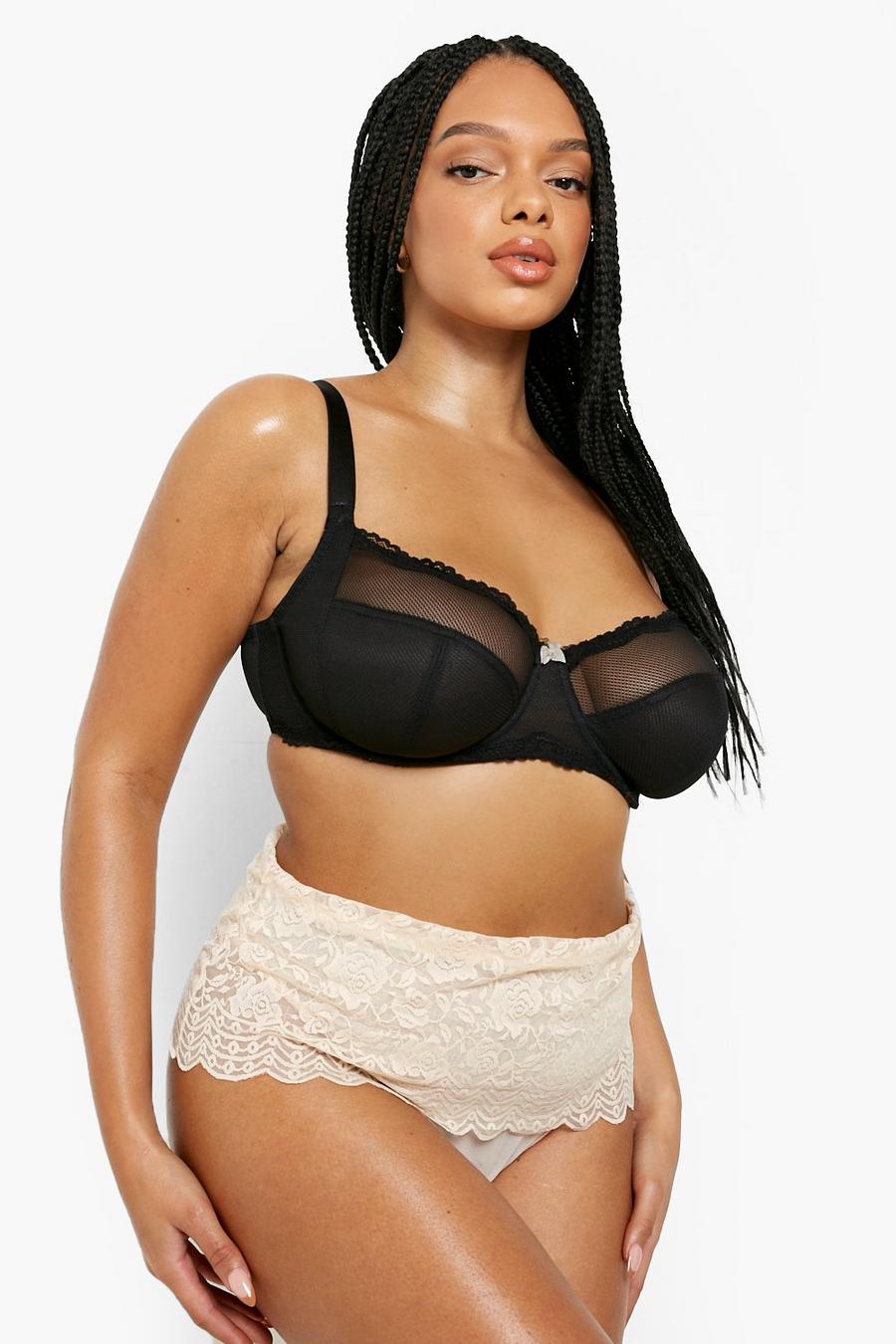 Nude Plus Tummy Control Lace Sculpting Briefs image number 1