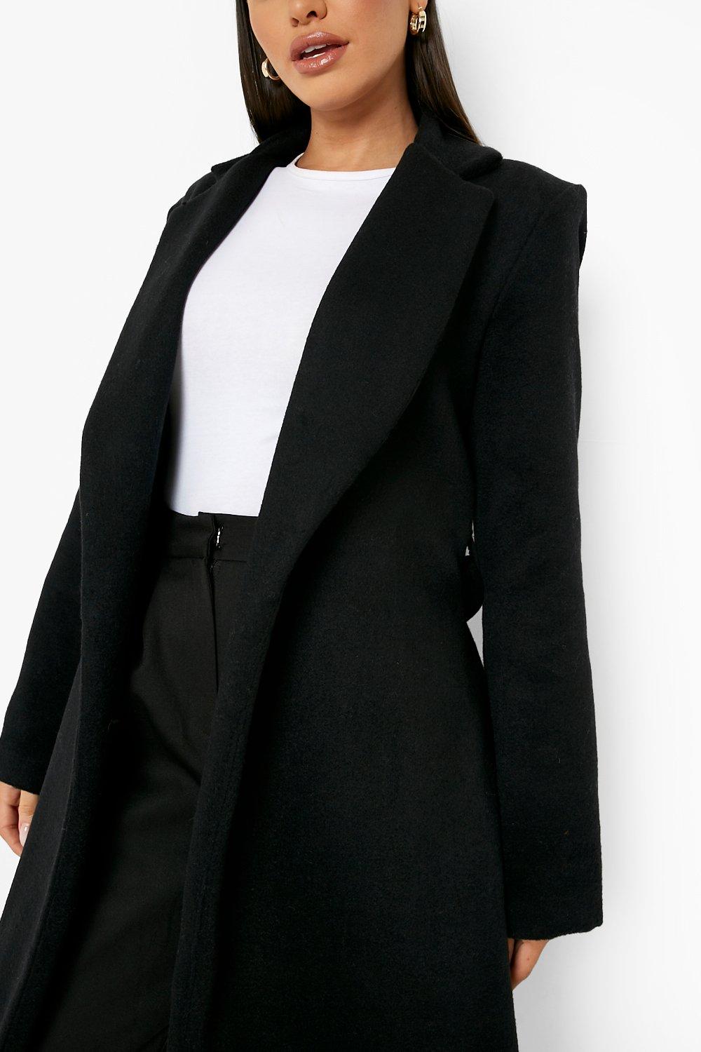 Belted Robe Coat boohoo UK
