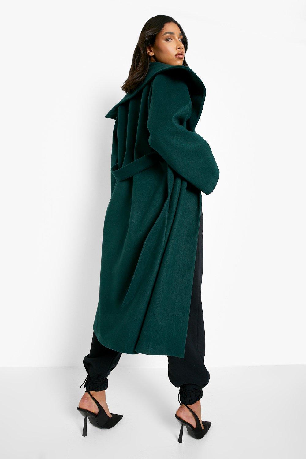 Boohoo 2024 wrap coat