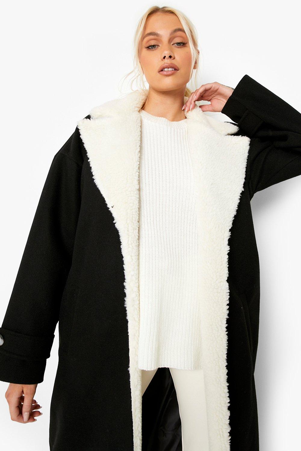 manteau doublé laine mouton