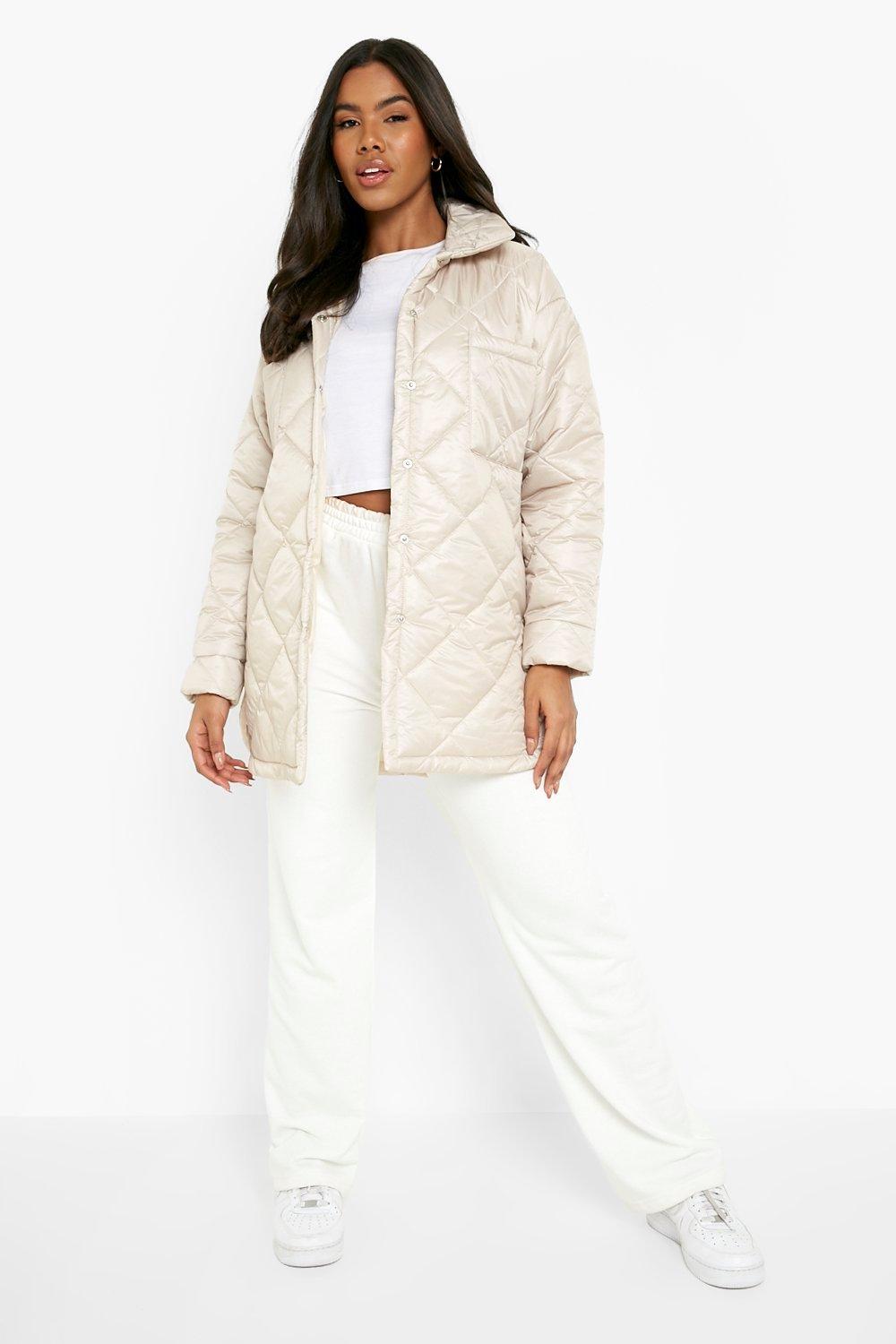 Quilted Shacket | boohoo