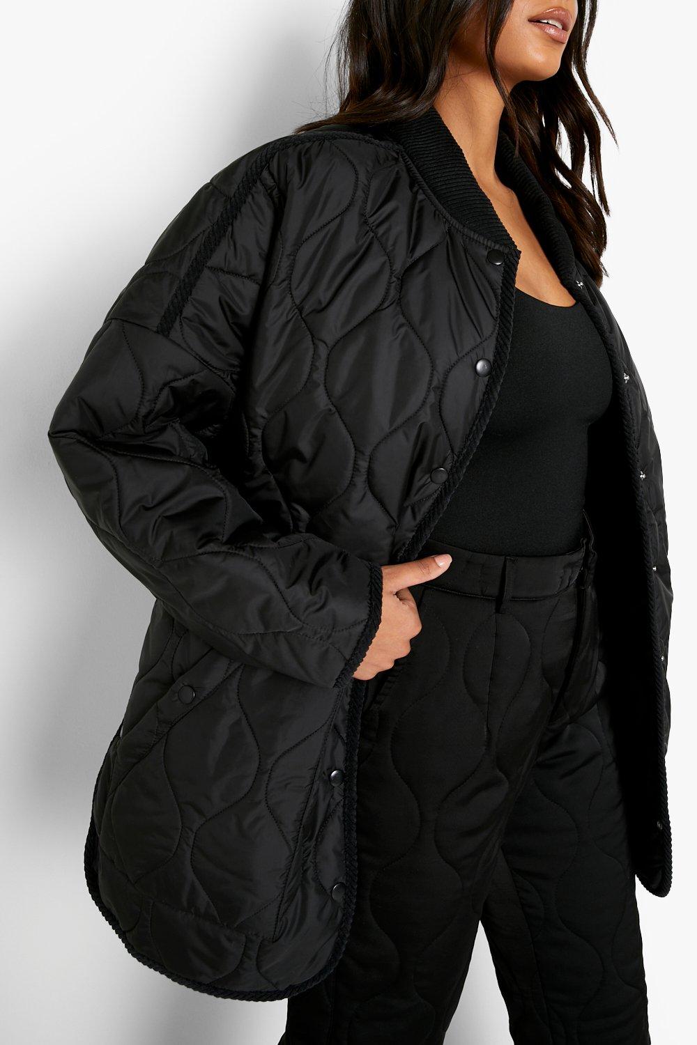 Ladies plus cheap size quilted jackets