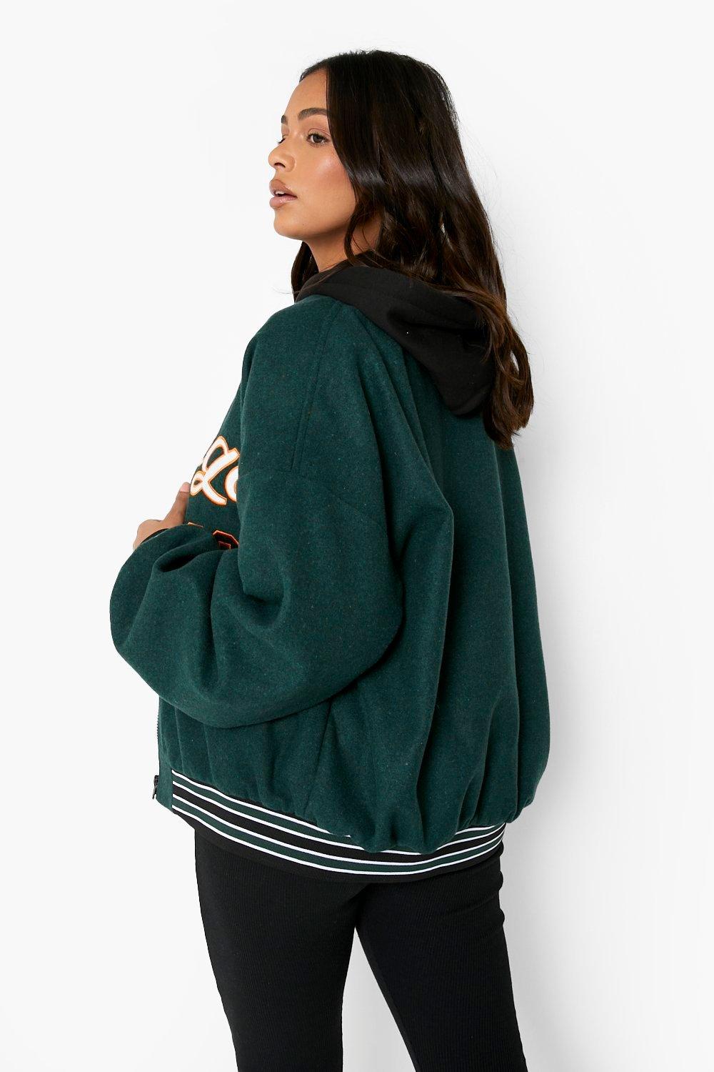 Chicago Varsity Bomber Jacket | boohoo USA