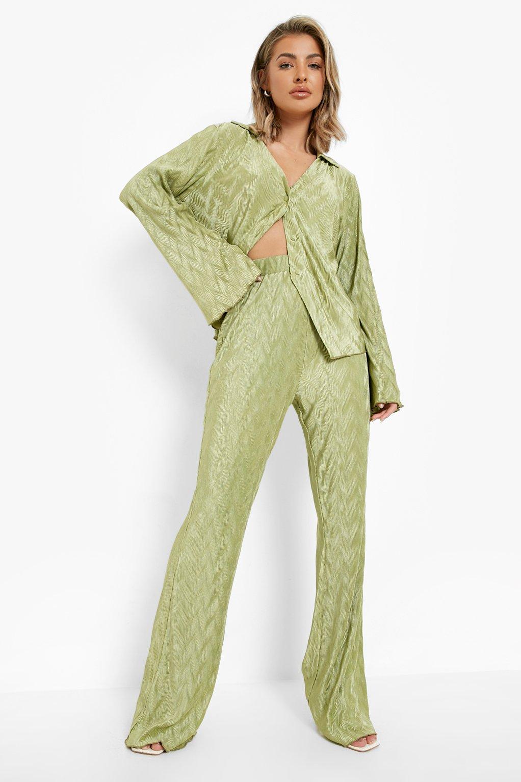 Curvy Day on The Greens Crinkle Wide Leg Palazzo Pants – Shoppe3130