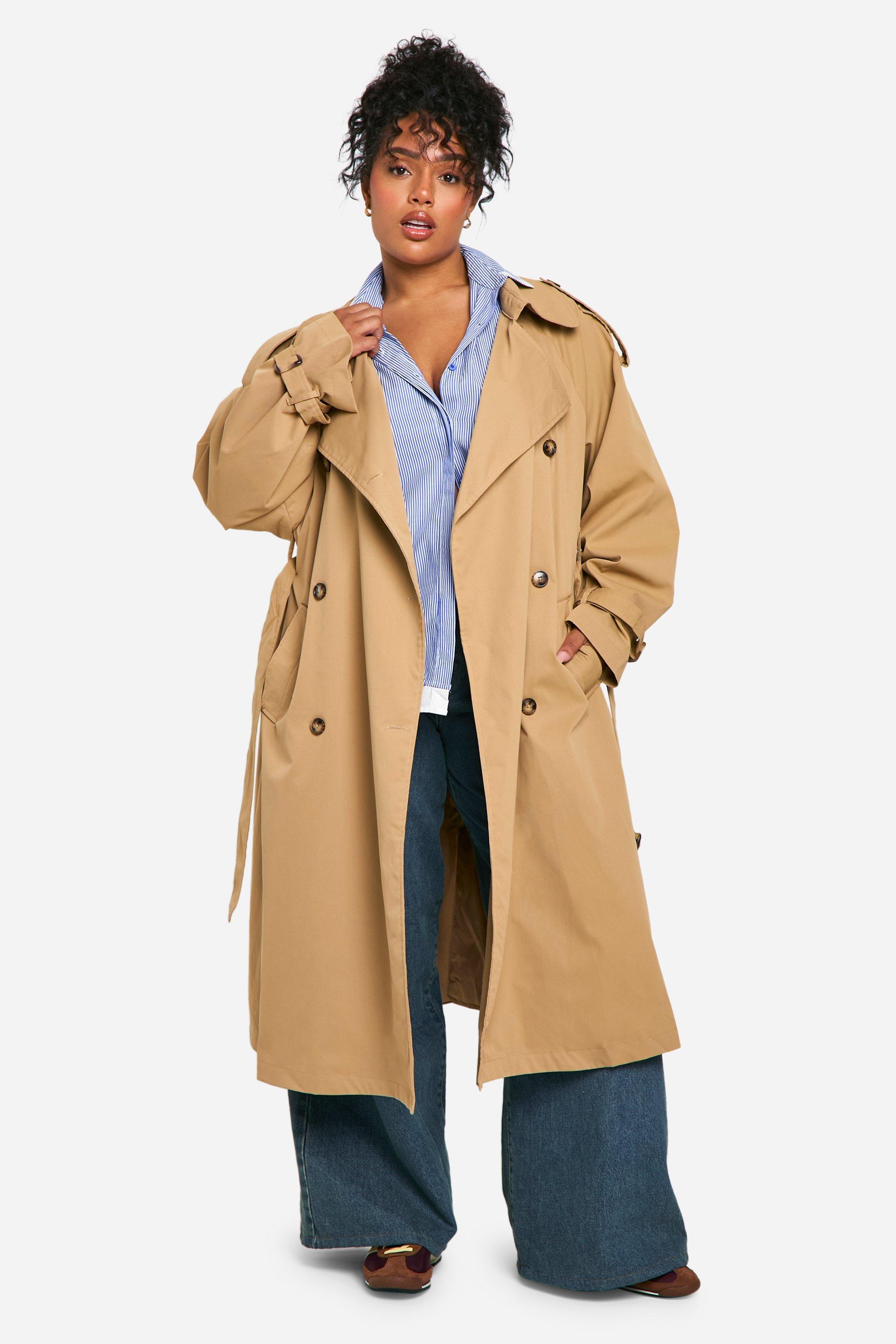 Boohoo trench coat best sale