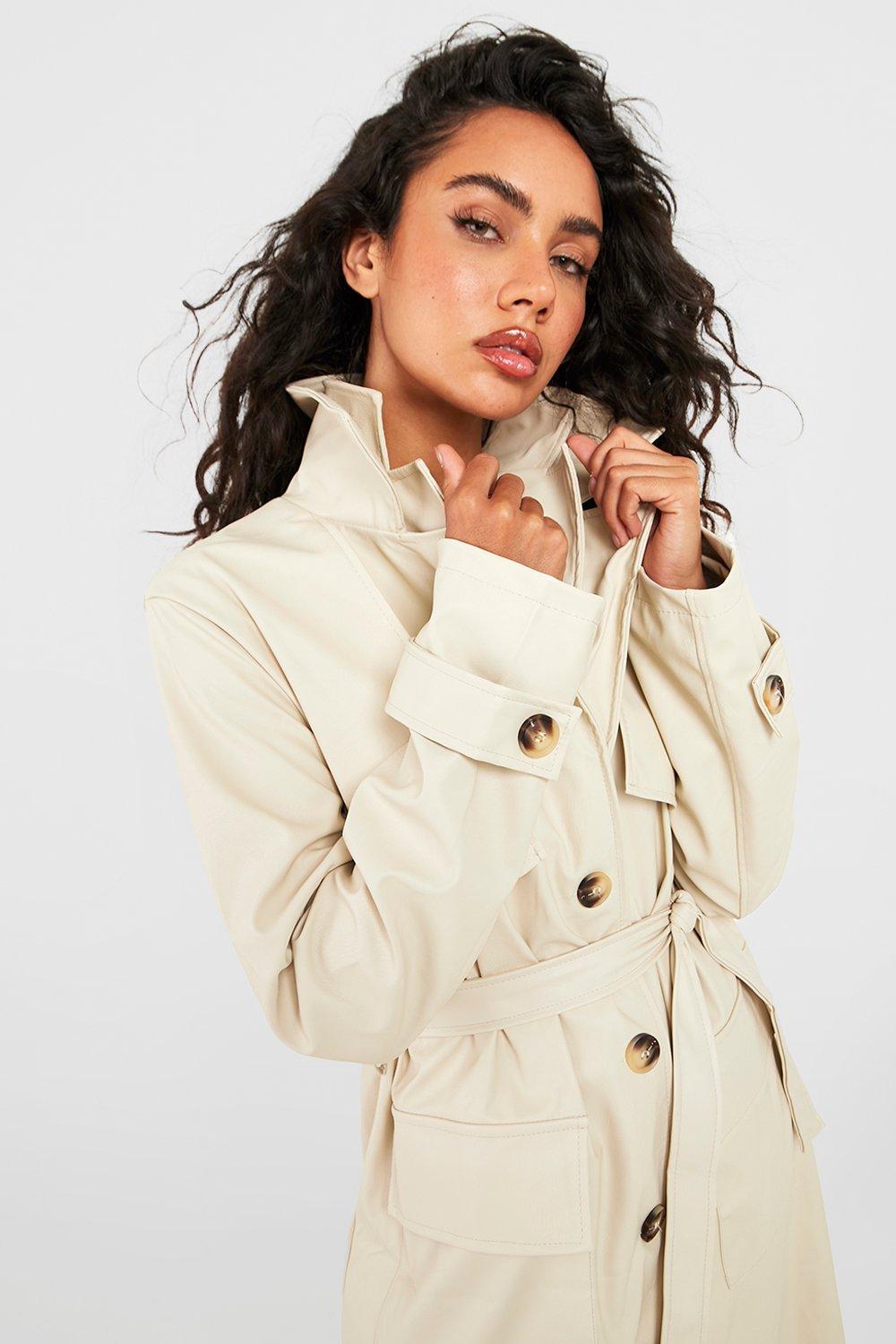 Women's White Leather & Faux Leather Jackets