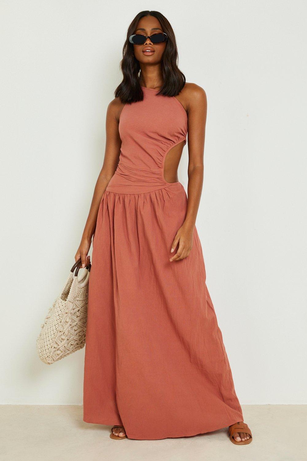 Linen asymmetrical clearance dress