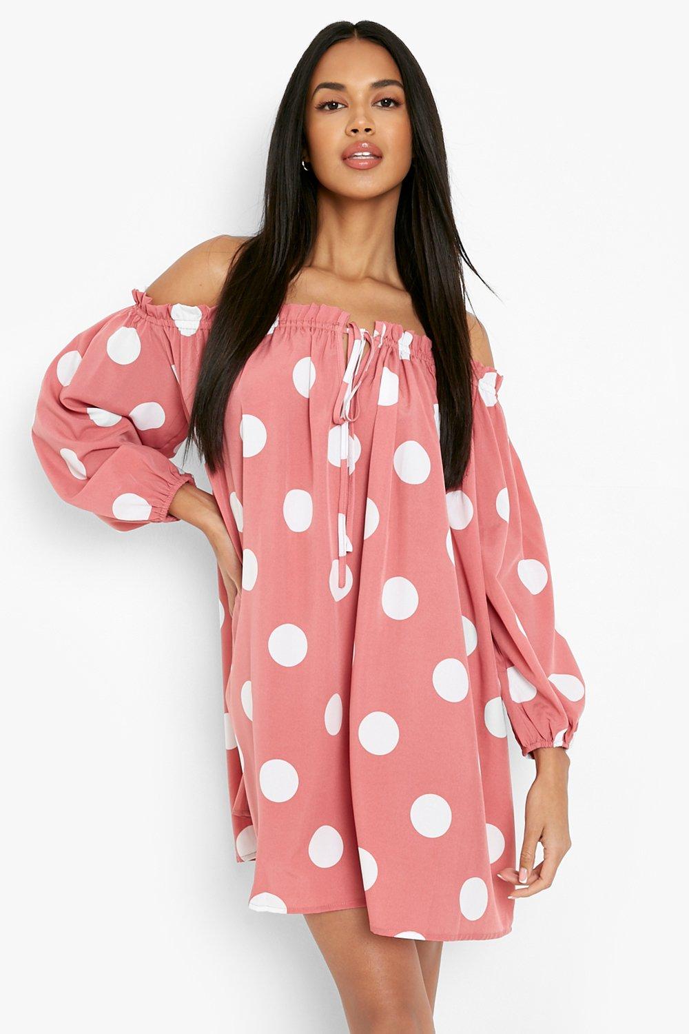 Plt pink discount polka dot dress