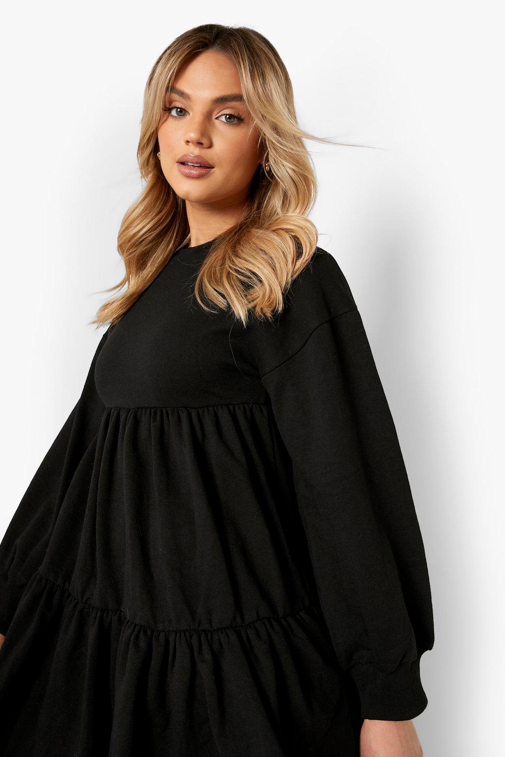 Boohoo sweatshirt dress best sale