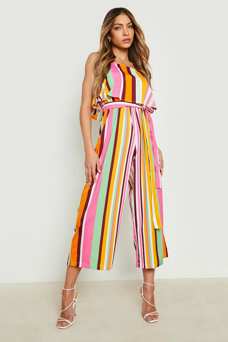 Striped Layer Jumpsuit |