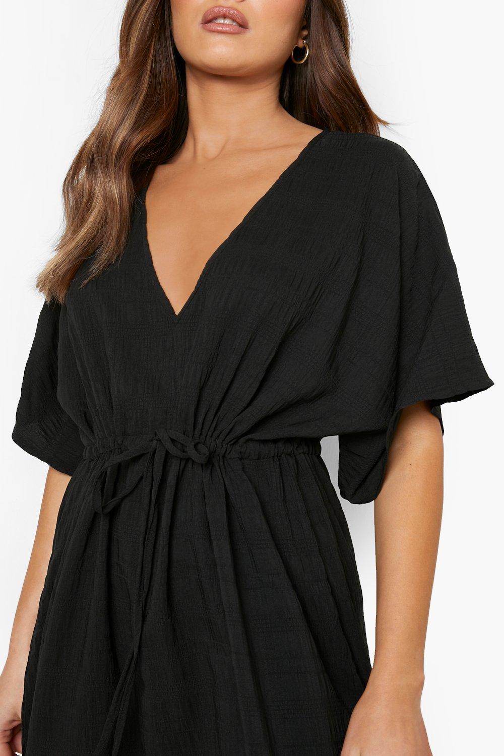 Boohoo kimono clearance wrap dress