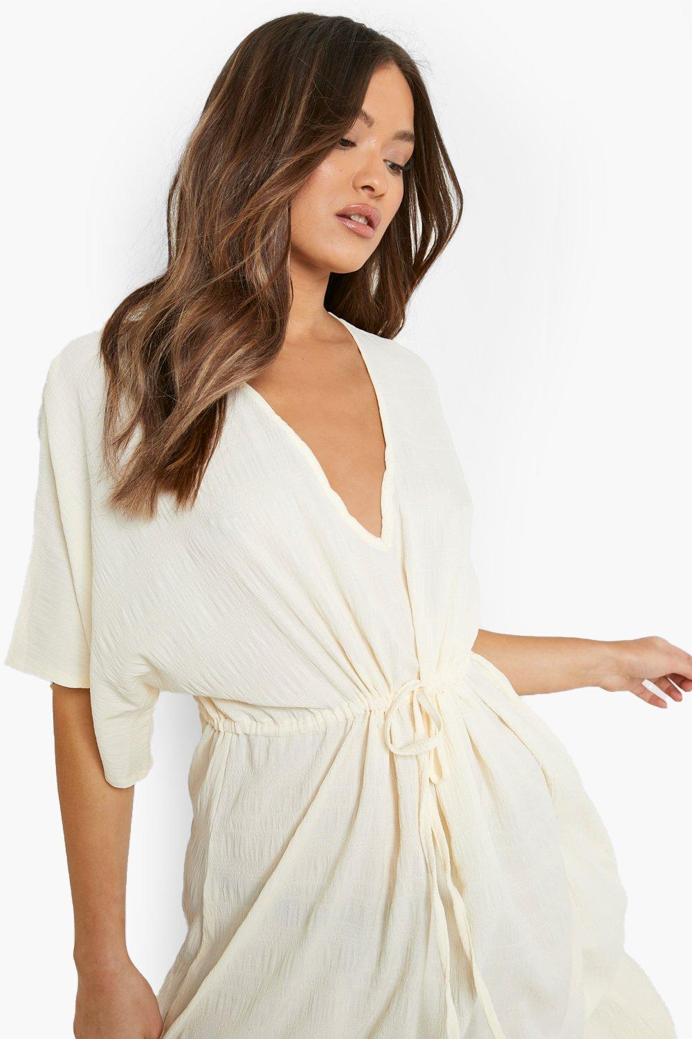 Kimono hot sale dress boohoo