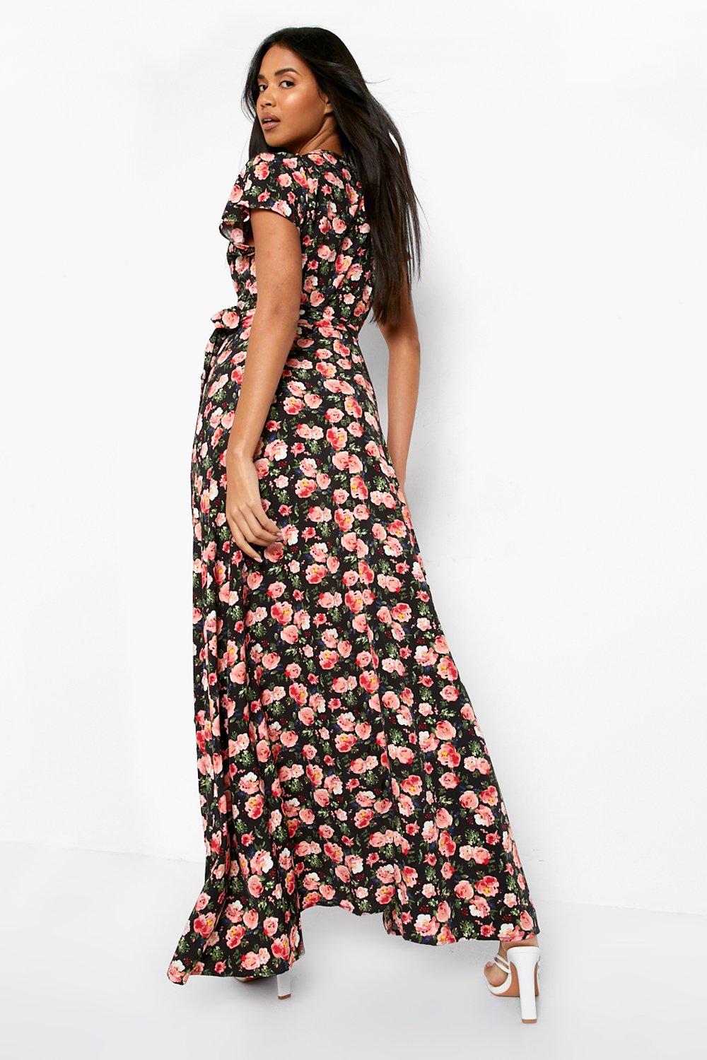 Boohoo maxi floral dress best sale